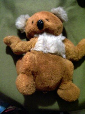 Princess Soft Toy Stuffed Plush Brown & White Koala Bear 10 inches