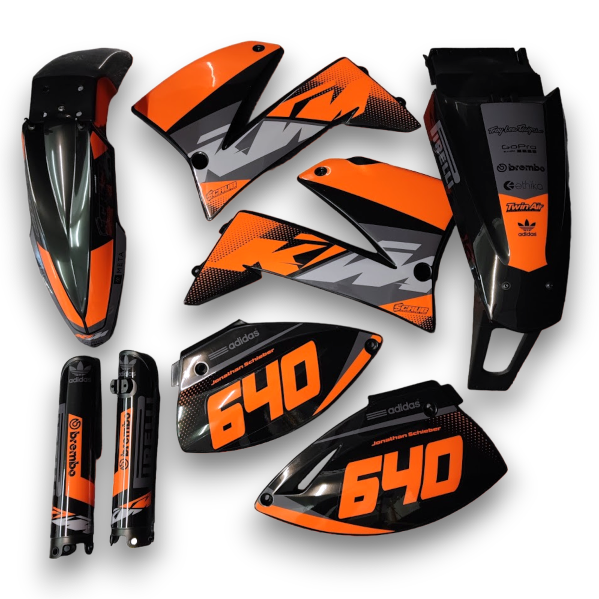 1999-2004 KTM LC4 SMC 620-660 Plastics + Graphics Off-road