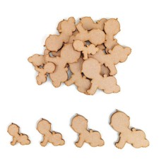 Newborn Baby Shower MDF Craft Shapes Wooden Blank Decoration Embellishment New