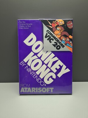 DONKEY KONG COMMODORE VIC 20 FROM ATARISOFT - NEW & SEALED - RAR SELTEN - GUT