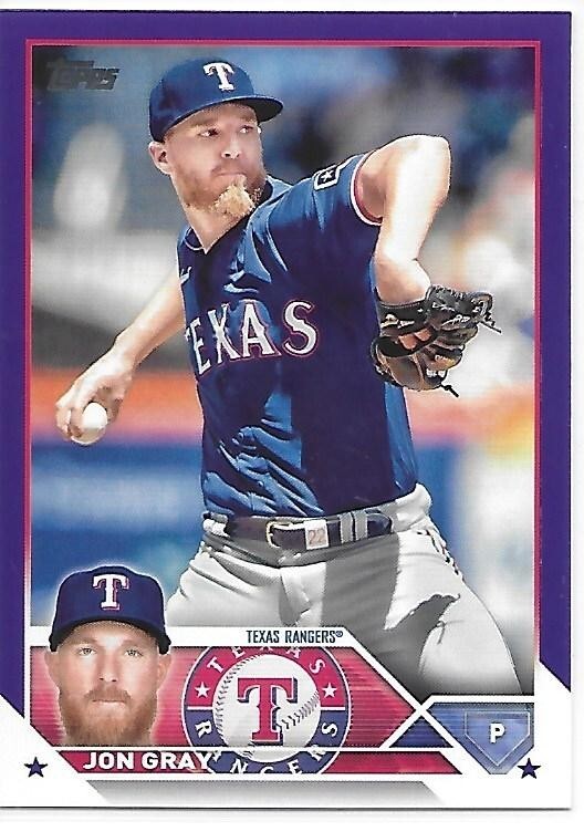 2023 Topps Series 1 Baseball Meijer Purple Jon Gray Rangers