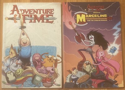 Lot of 2 Adventure Time Graphic Novels Volume 3  & Marceline & The Scream Queens