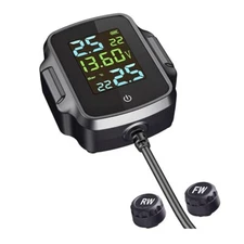 Bike TPMS, 3 in 1 Tyre Pressure Monitoring System for 2 Wheeler with QC 3.0 Fast