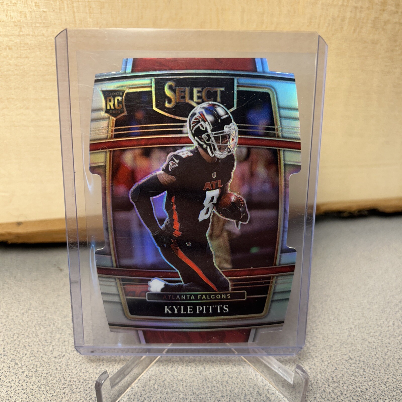 2021 Panini Select - Concourse Silver Prizm Die-Cut #46 Kyle Pitts (RC)