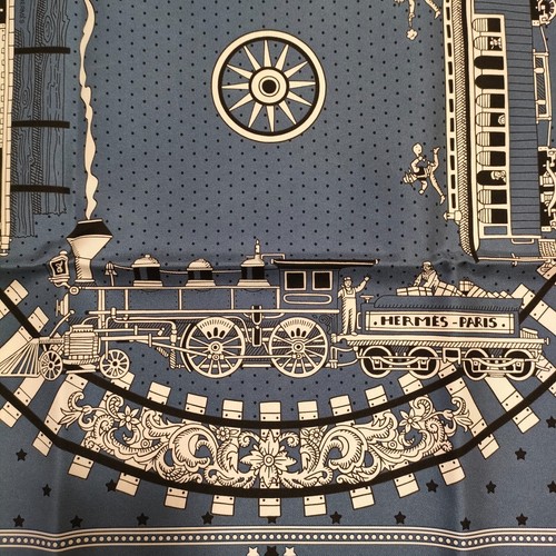 Unused w/box HERMES Carre 55 ALL ABOARD ! Silk Scarf Bandana 55cm - Picture 14 of 24