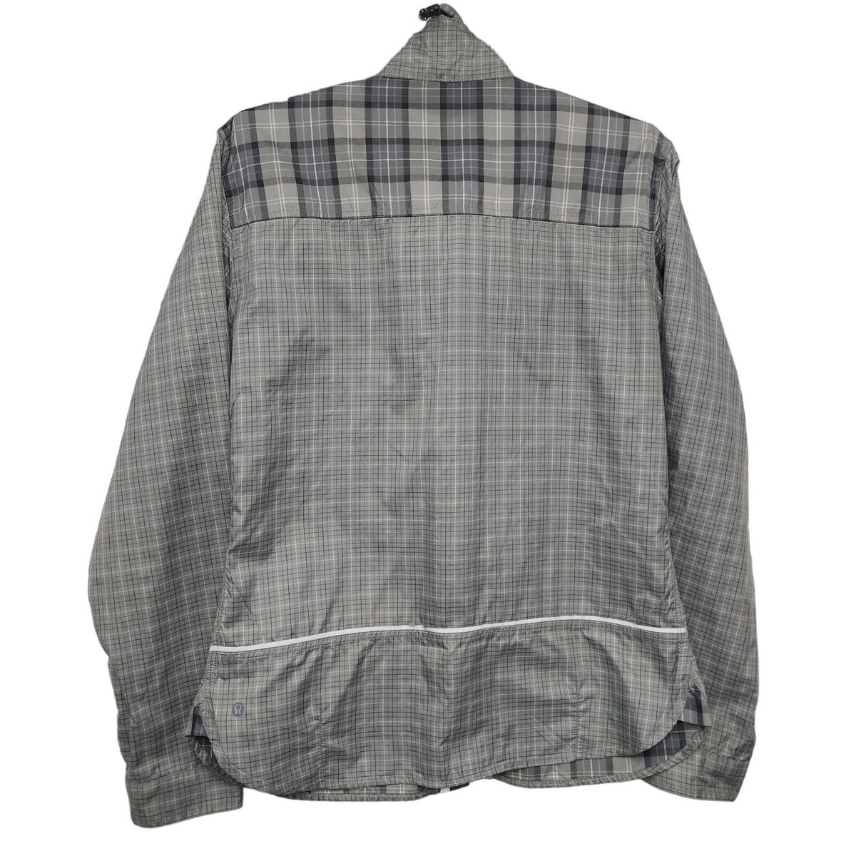 Lululemon Mens Large Nylon Reversible Plaid Jacket Lululemon Mens Large Nylon Reversible Plaid Jacket