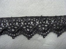 Guipure Black Trim - 5 mts