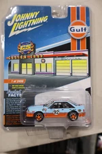JOHNNY LIGHTNING 2018 CS CUSTOMS & JCAR DIECAST EXCL. GULF 1992 FORD MUSTANG GT