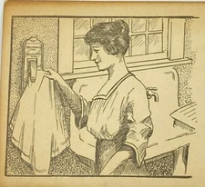 Postcard Erickson Towel Holder Illustrated Advertising Complementary Sales