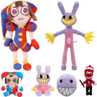 The Amazing Digital Circus Plush: Pomni & Jax Stuffed Animal Dolls for Kids