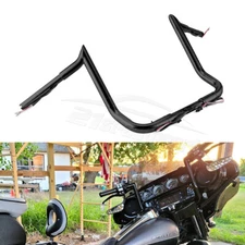 Pre-Wired 12" Meathook Bar Handlebar For Harley Street Glide Special 2014-2023