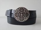 ♥ umjuBELT silber Gürtelschnalle rund Gürtelschließe Buckle Wechselschnalle 6,5