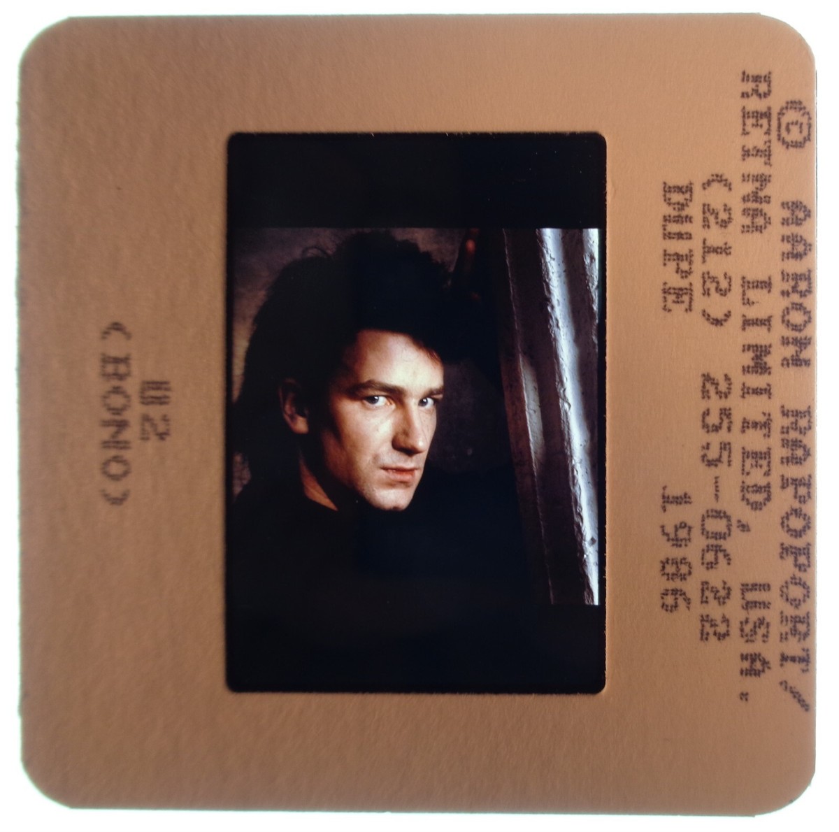 CGE2-7 U2 FRONTMAN BONO IN 1986 ROCK STAR SINGER ORIGINAL DUPE