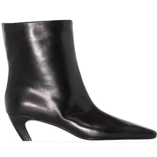 Khaite Damen High-Heeled Kurzstiefel Leder Medium Boots Bare Boots - Bild 15 von 18