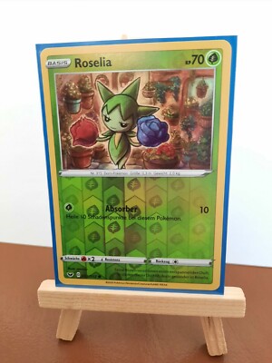 Pokemon Roselia Sword & Shield 002 Near Mint Reverse Holo Common 2020