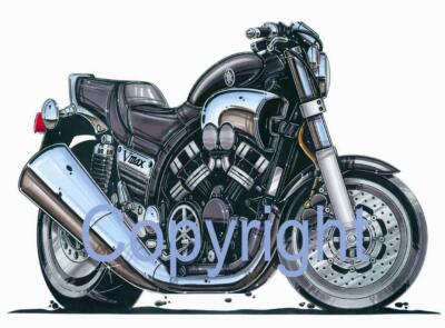 Koolart - Yamaha V Max Motorrad - Becher - personalisiert mit einem Namen - 1375