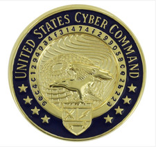 GENUINE U.S. IDENTIFICATION DRESS BADGE: UNITED STATES CYBER COMMAND