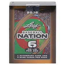 Leaf Metal 2026 Baseball Nation HOBBY BOX [6 Packs] (1 Auto & 3 Base Per Pack)