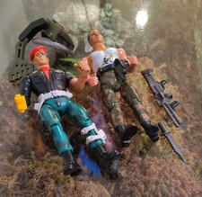 De colección. Coleco Lote de 2 Figuras de Acción Rambo 6" Sargento Havoc y Gripper Force