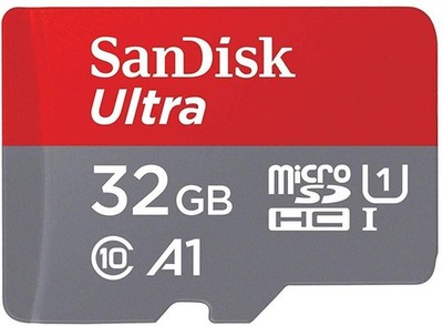 SanDisk Ultra microSDHC A1 120MB/s Class 10 Speicherkarte + Adapter 32GB