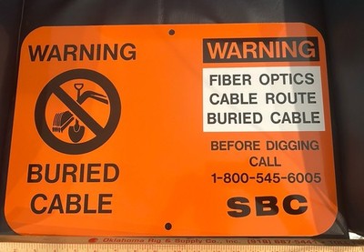 NOS SBC COMMUNICATIONS FIBER OPTIC CABLE ROUTE FROM 11-2005- 18  X 12 