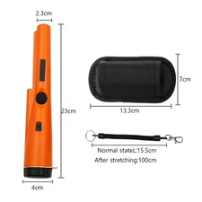 Metal Detector Pinpointer Waterproof Handheld Detector Wand Probe with Holster