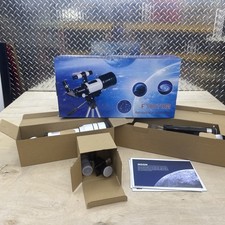 Telescope for Adults, Kids, 70Mm Aperture Refractor 15X-150X Portable Blue