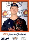 2024 McLennan Highlanders Juco Cards #6 Jonah Conradt Greenville Wisconsin Card