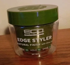 ECO Edge Styler Natural Finish Pomade W/ Olive Oil, Strong Hold, 3 Ounce