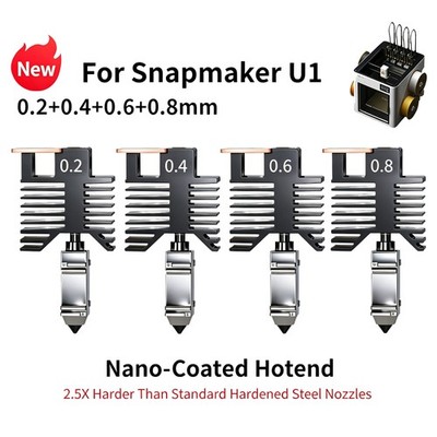 Hot-End-Baugruppe und Düsen-Set für den Snapmaker U1 3D-Drucker, Ersatzteile lot