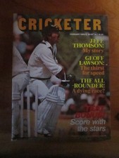 MAGAZINE CRICKETER  FEBRUARY 1980    GREAT * MUST SEE *