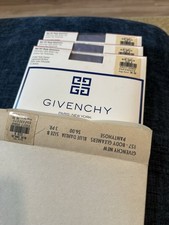 NOS - Vintage Givenchy - 157 Body Gleamers Pantyhouse Blu Dalia Taglia B 3 Pr.