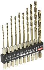 Japan NEW GEKKOU Moonlight Drill Hex Shank Set 10pcs BIC TOOL 6GK10P