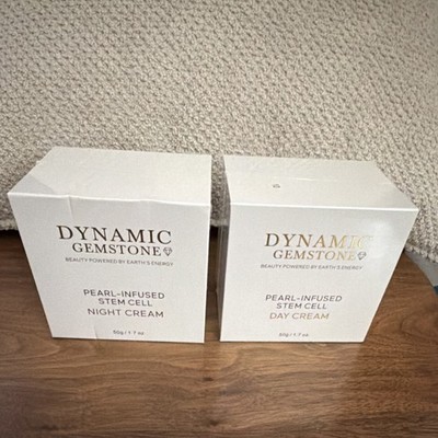 Dynamic Gemstone Pearl-Infused Stem Cell Day & Night Cream Set 50g Hyaluronic