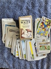 Universal Waite Tarot Deck Cards by  Pamela Colman Smith Vintage 1990 No Manual