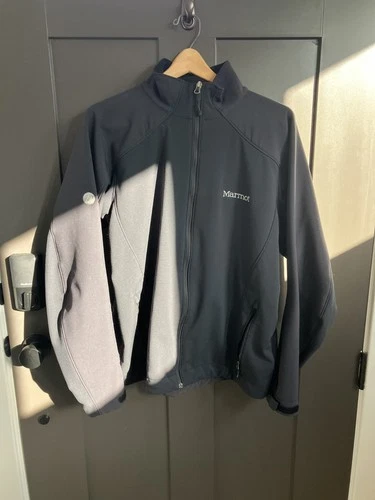 Marmot Jacket Mens Large Black Nylon Softshell Gore Windstopper Full Zip - product listing photo