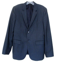Theory Blazer Mens 38 Short Gray Check Wool Bld Xylo NP Luxning Slim Fit Jacket