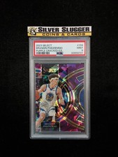 2023-24 Brandin Podziemski Panini Select Premier Purple Cracked Ice /99 PSA 9 RC