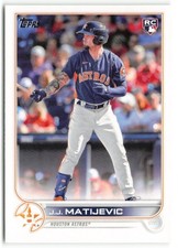 2022 Topps Update J.J. Matijevic RC Houston Astros #US297