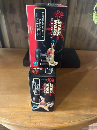 HASBRO STAR WARS BARATTOLO BARATTOLO BINKS & KAADU & GUNGAN CANNONE D'ASSALTO EPISODIO 1 1998 - Foto 5 di 5