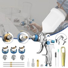 Hvlp Air Gravity Feed Paint Spray Gun 1.41.72.0mm Pneumatic Automotive Paint