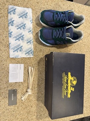 New Balance M990AL5 Aimé Leon Dore Made In USA Green Blue Suede