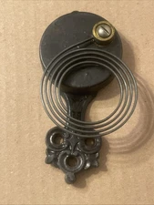 Ornate Coil Strike Gong From Ansonia Plush Case Mantle Clock