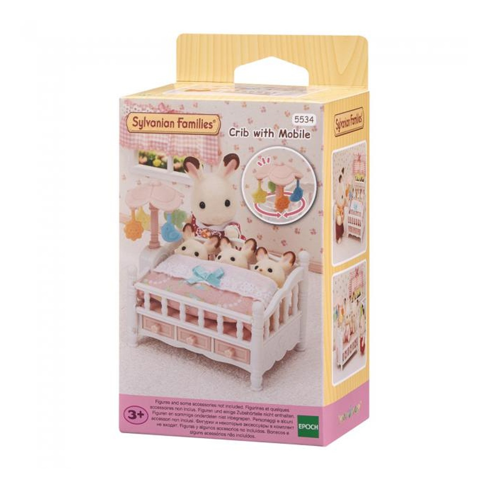 Sylvanian Families Triplets Baby Crib and Mobile Furniture Calico Critters