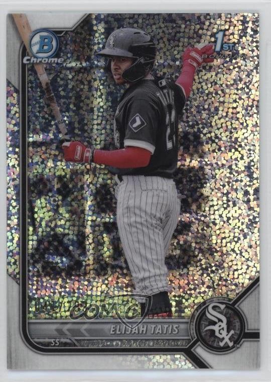 2022 Bowman Chrome Prospects Speckle Refractor 41/299 Elijah Tatis #BCP-23 1cx3