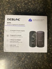 DESLOC Smart Door Lock B200, Smart Deadbolt Lock, Keyless Entry Door Lock, Black