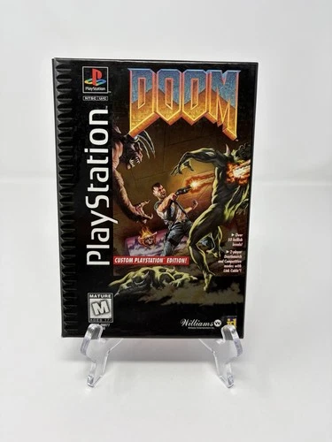 Doom (PlayStation 1, 1995) PS1 Long Box CIB Complete Manual Registration Tested