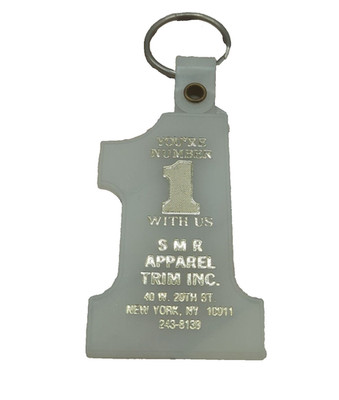 Vintage New York City Keychain SMR Apparel Defunct Business Glow In The Dark