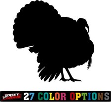 Turkey Silhouette Hunting Vinyl Decal Sticker Car Truck Window