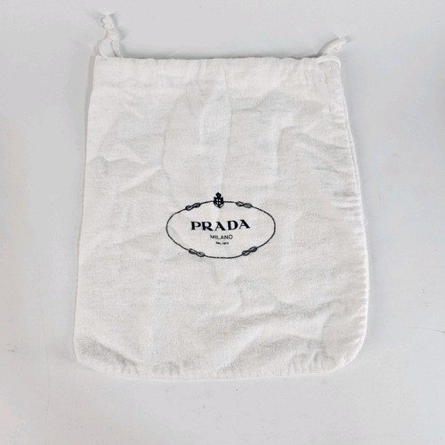 Authentic Prada Milano Dust Bag Drawstring Storage Cover 6"x7" Small Wallet